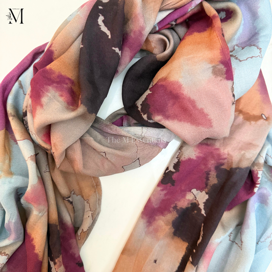 Printed Modal Hijab - Gardenia