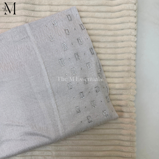 Pull-Up Jersey Hijab - Silver Grey