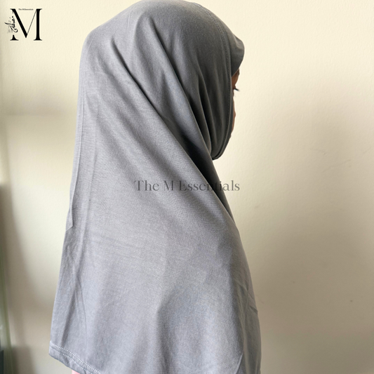 Gray Makhna Hijab | The M Essentials