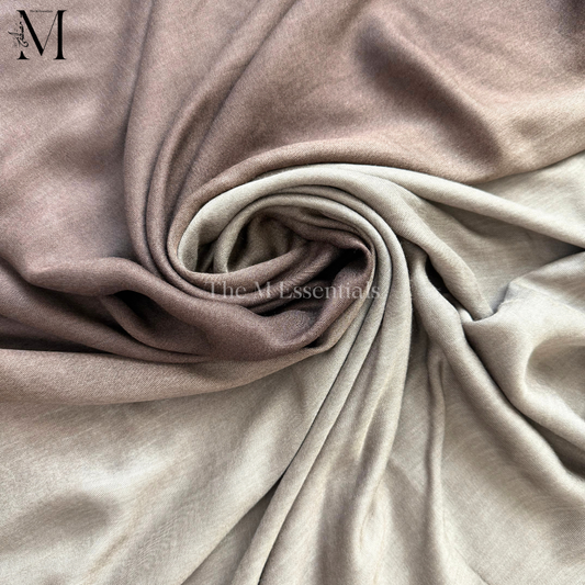 Mocha Ombre - Soft, Lightweight Modal Hijab | The M Essentials