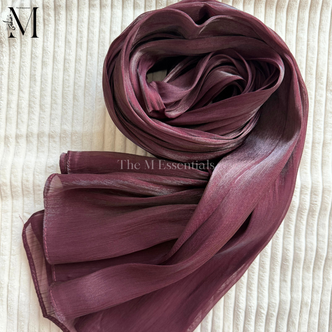 Pomegranate Silk Hijabs Online UAE | Elegant & Luxurious | The M Essentials