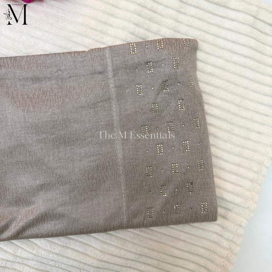 Pull-Up Jersey Hijab - Taupe
