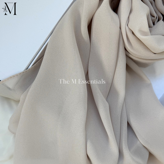 Soft chiffon hijab lightweight no iron scarf for women