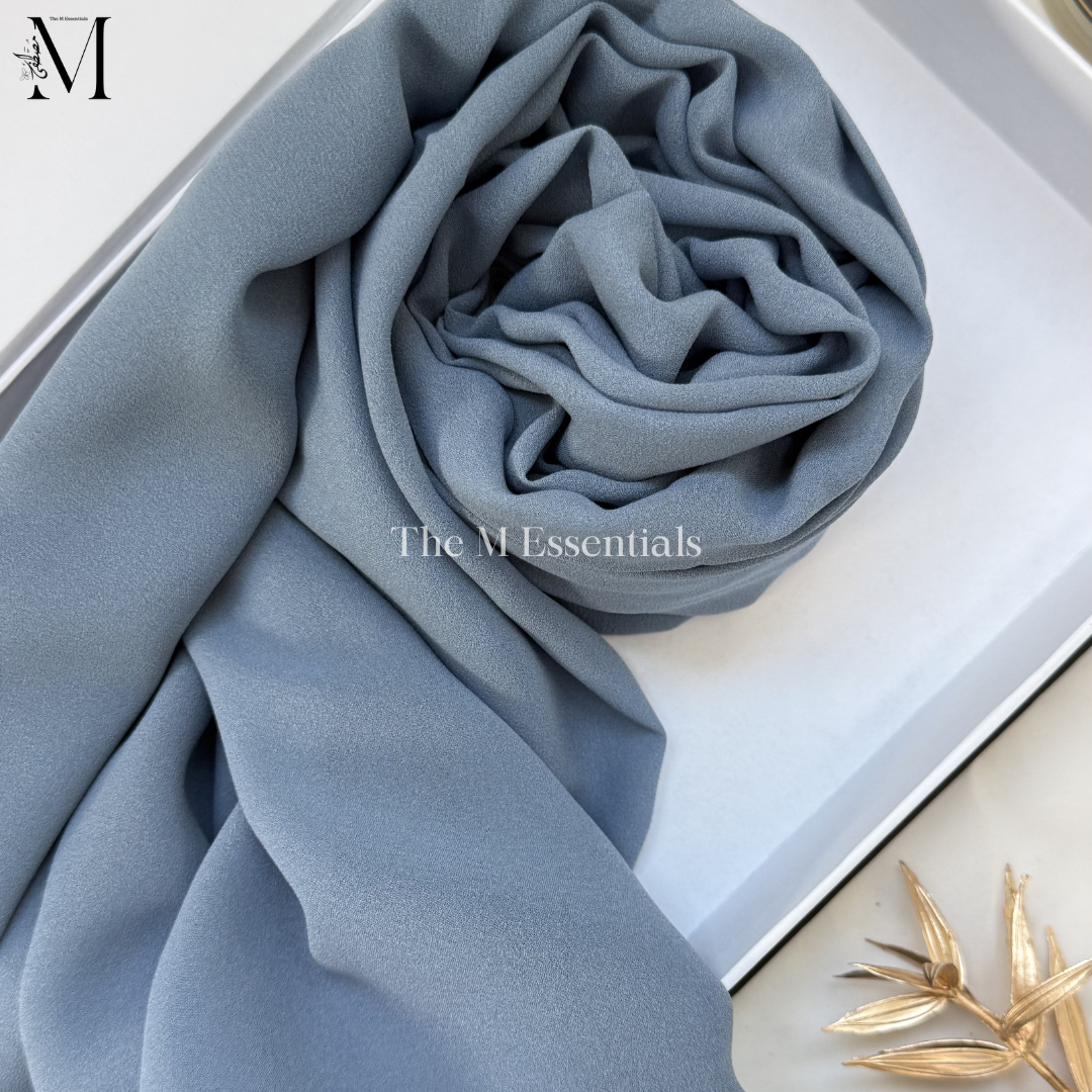 Soft chiffon hijab lightweight no iron scarf for women
