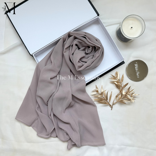 Soft chiffon hijab lightweight no iron scarf for women
