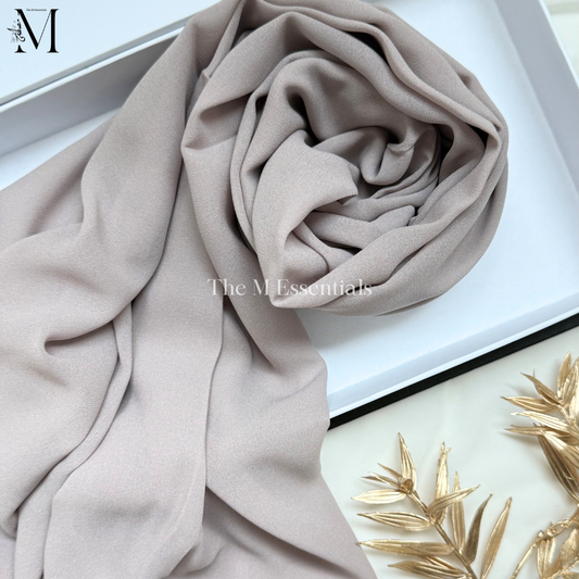 Soft chiffon hijab lightweight no iron scarf for women