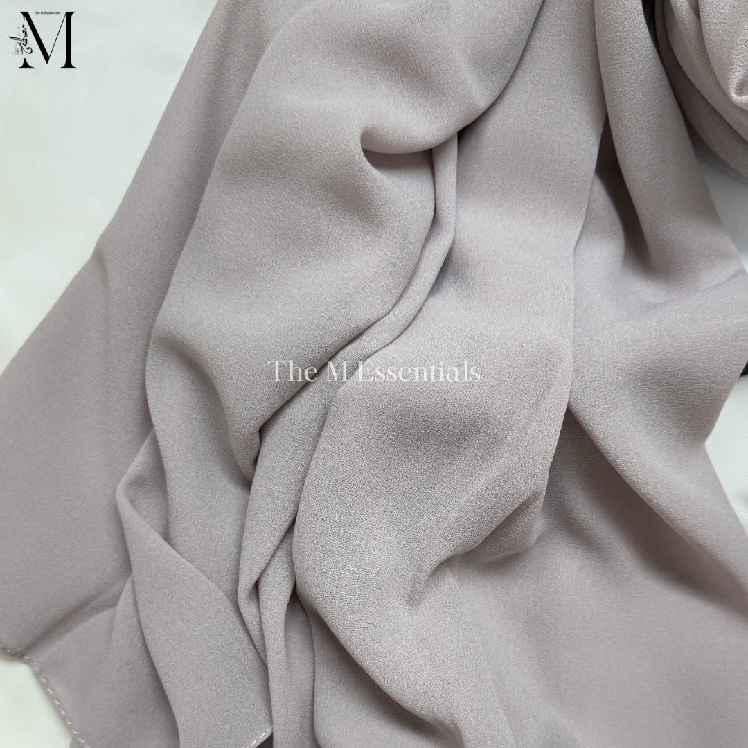 Soft chiffon hijab lightweight no iron scarf for women