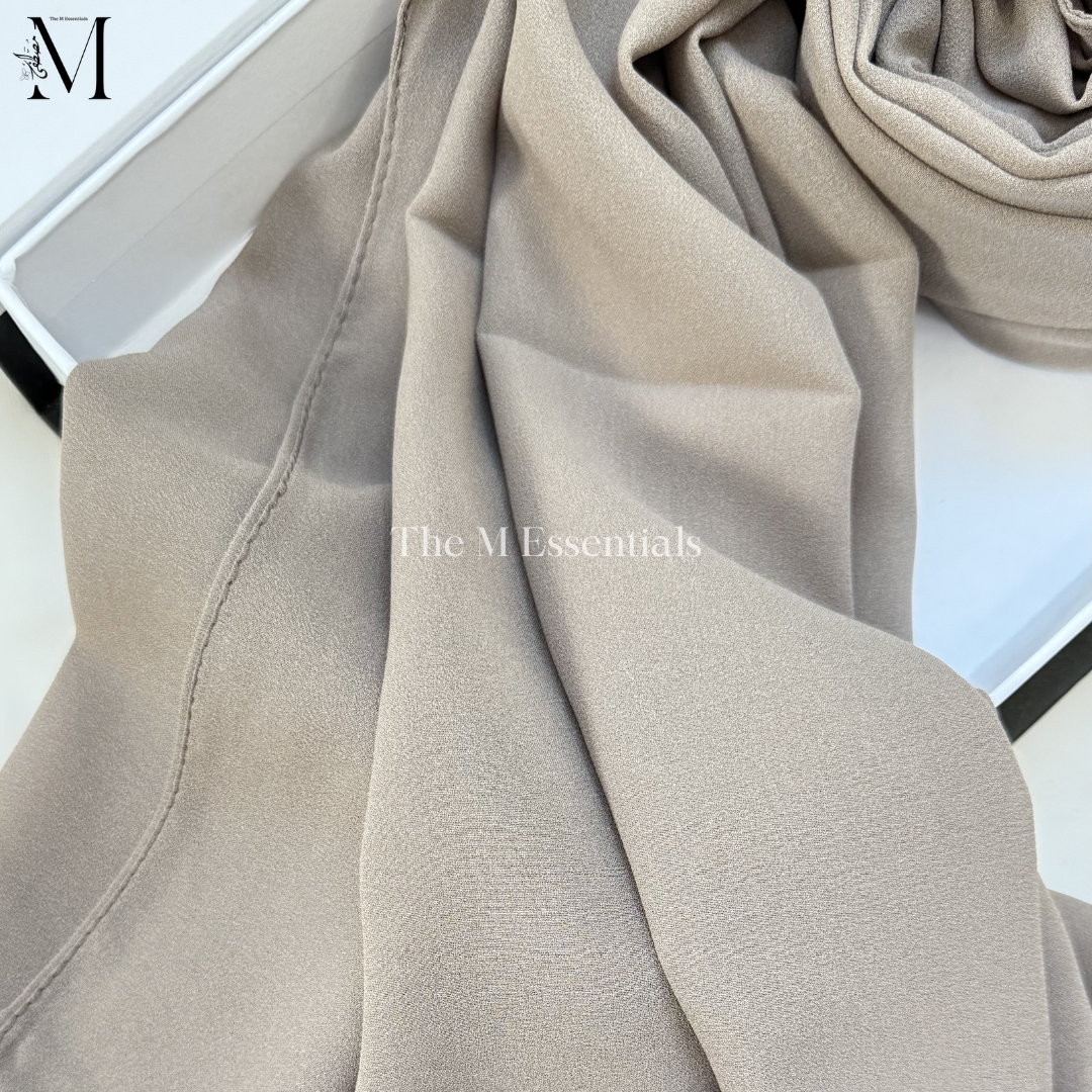 Soft chiffon hijab lightweight no iron scarf for women