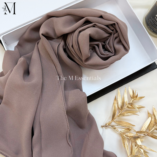 Soft chiffon hijab lightweight no iron scarf for women