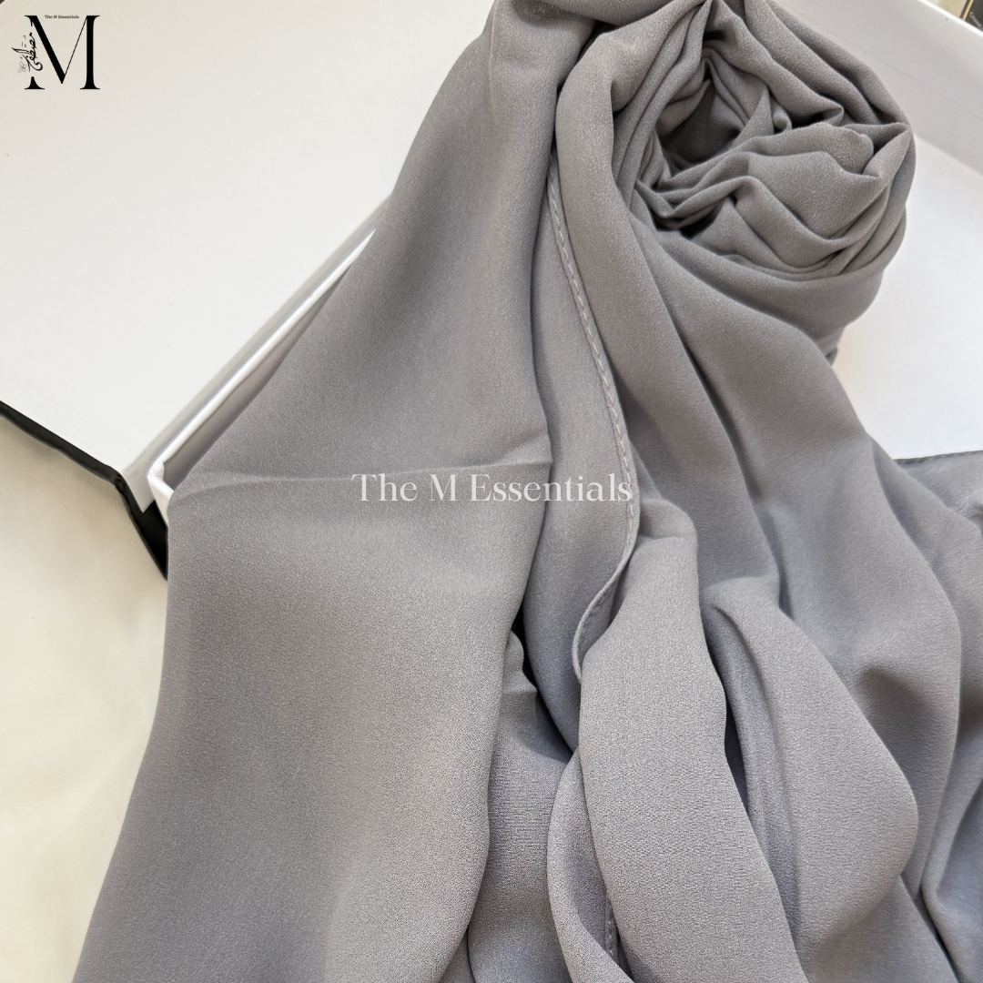 Soft chiffon hijab lightweight no iron scarf for women