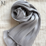 Silver Silk Hijabs Online UAE | Elegant & Luxurious | The M Essentials