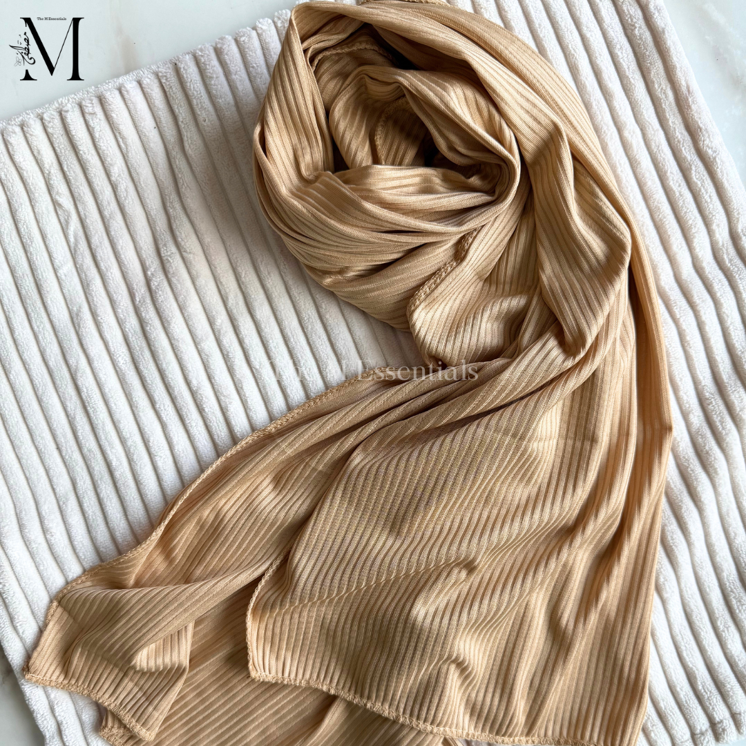 Pale Yellow Jersey Hijabs Online UAE | Stretch & Comfort | The M Essentials