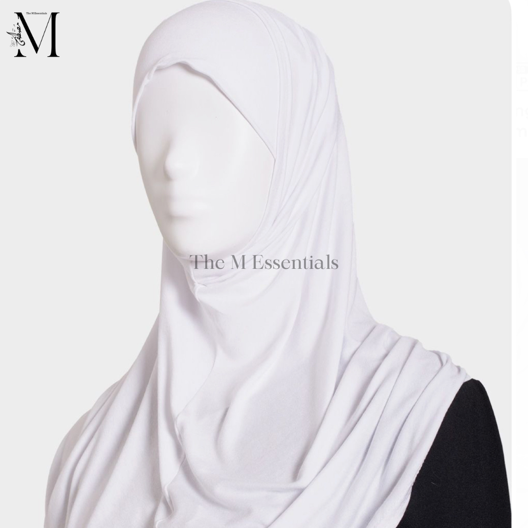 White Makhna Hijab | The M Essentials