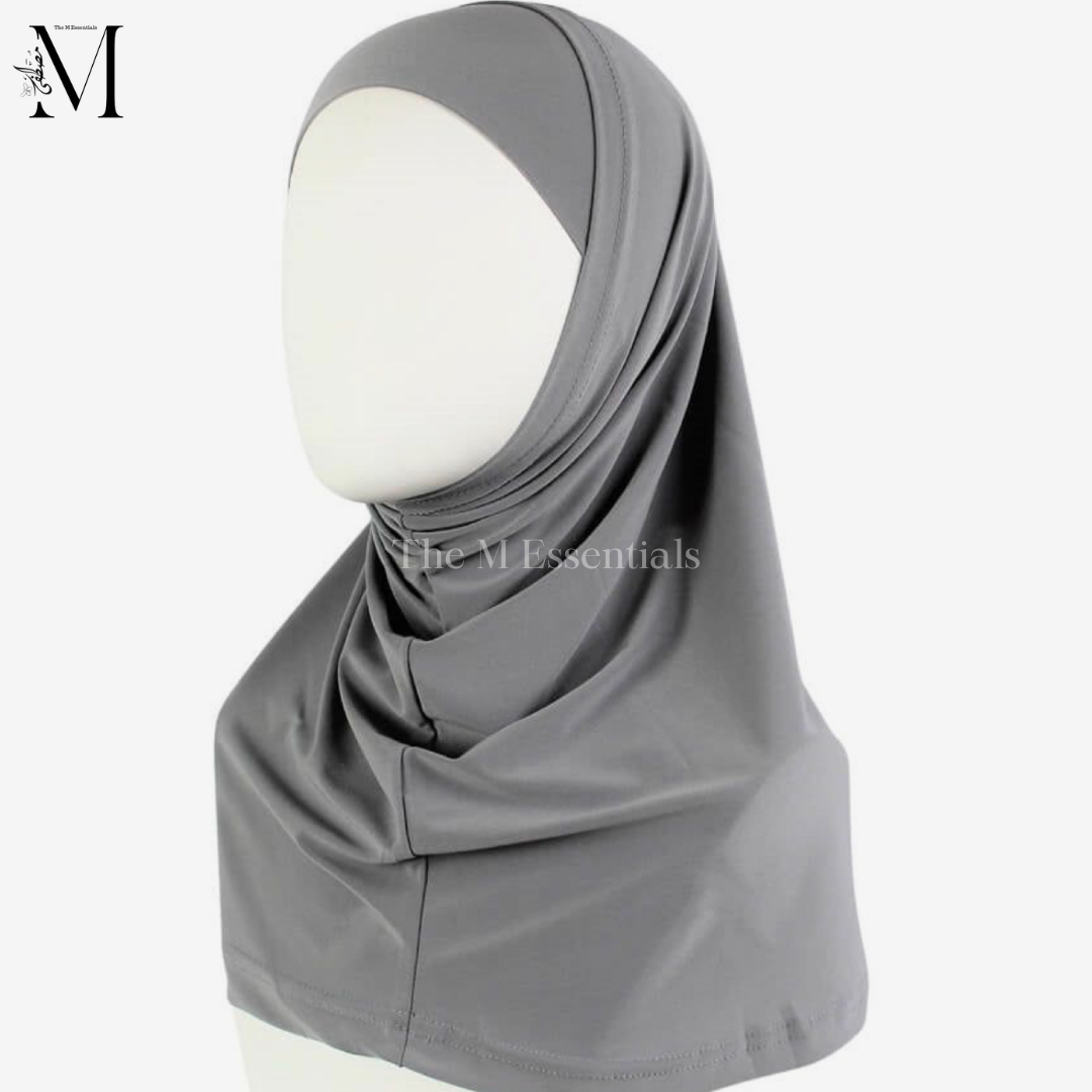 Gray Makhna Hijab | The M Essentials