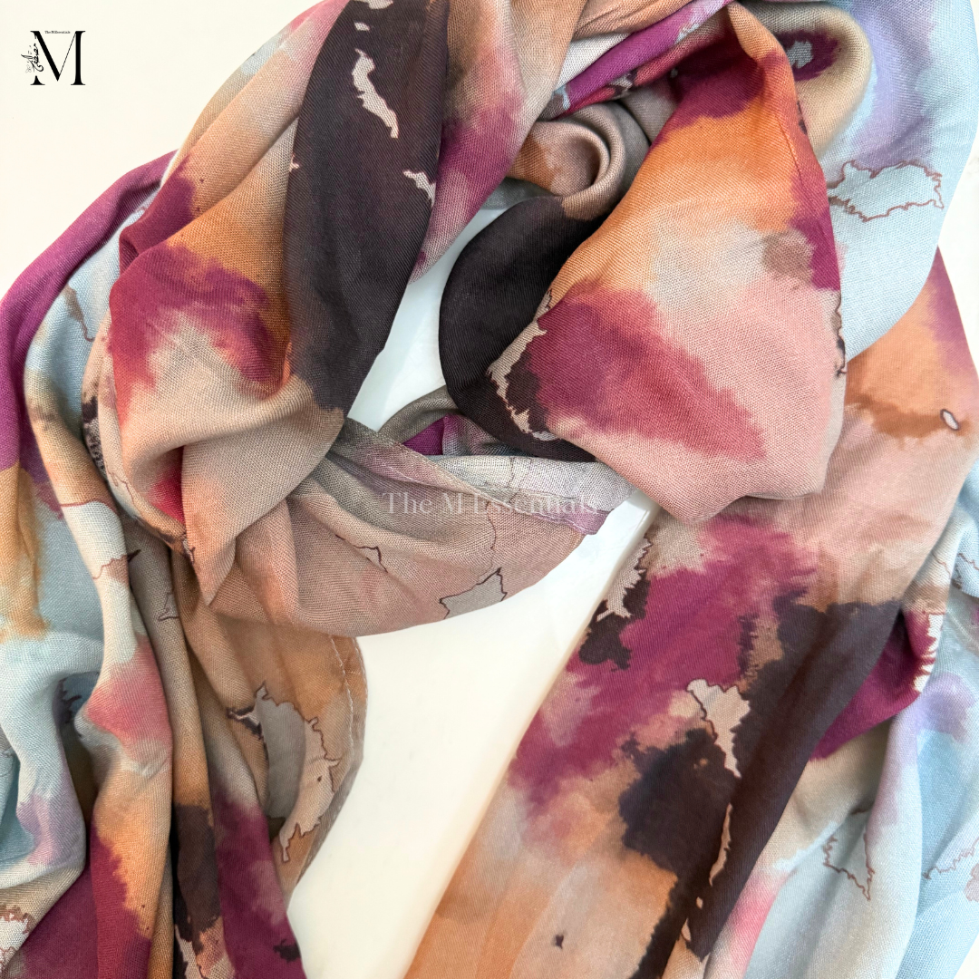 Printed Modal Hijab - Gardenia