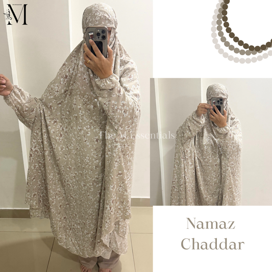 Tan Printed Namaz Chaddar