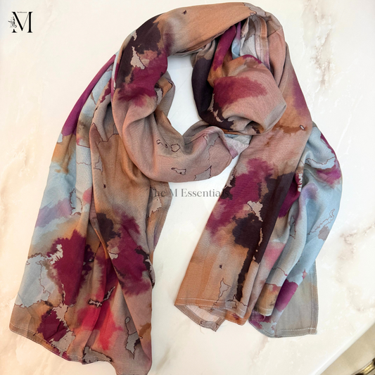 Printed Modal Hijab - Gardenia