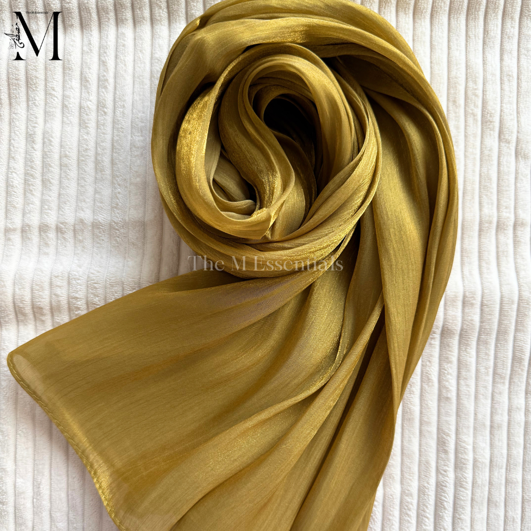 Pickle Green Silk Hijabs Online UAE | Elegant & Luxurious | The M Essentials