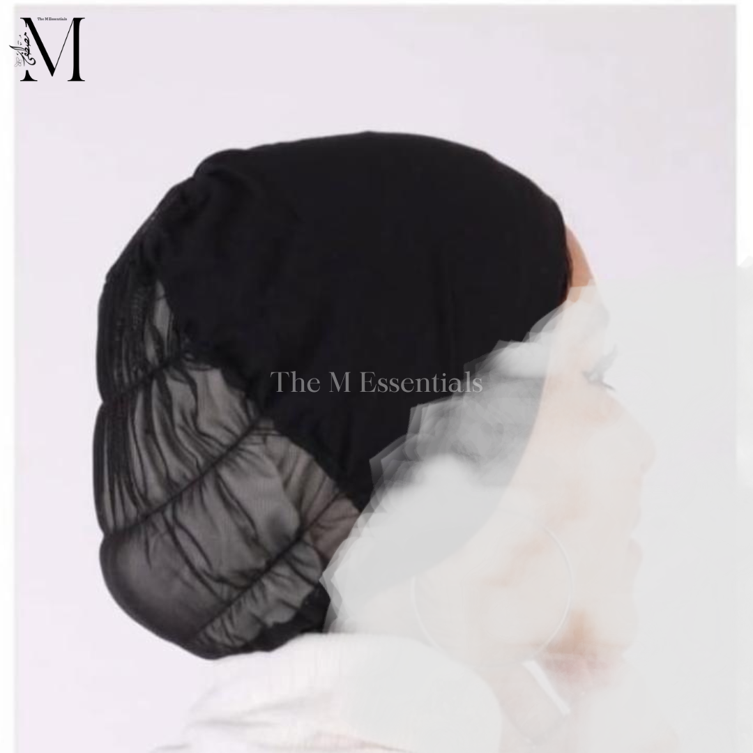 Black Mesh Hijab Cap | The M Essentials