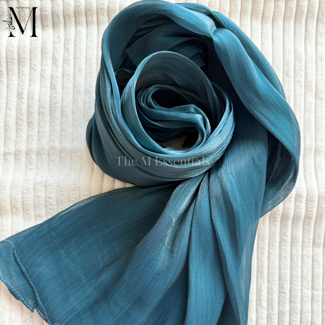 Green Silk Hijabs Online UAE | Elegant & Luxurious | The M Essentials