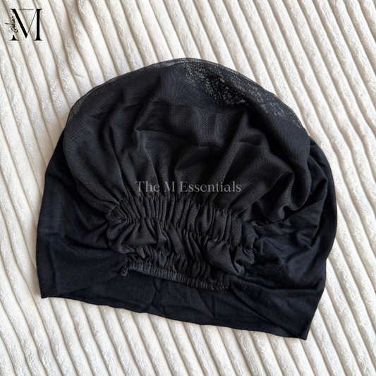Black Mesh Hijab Cap | The M Essentials