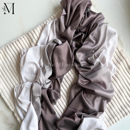 Brown Ribbed Jersey - The M Essentials