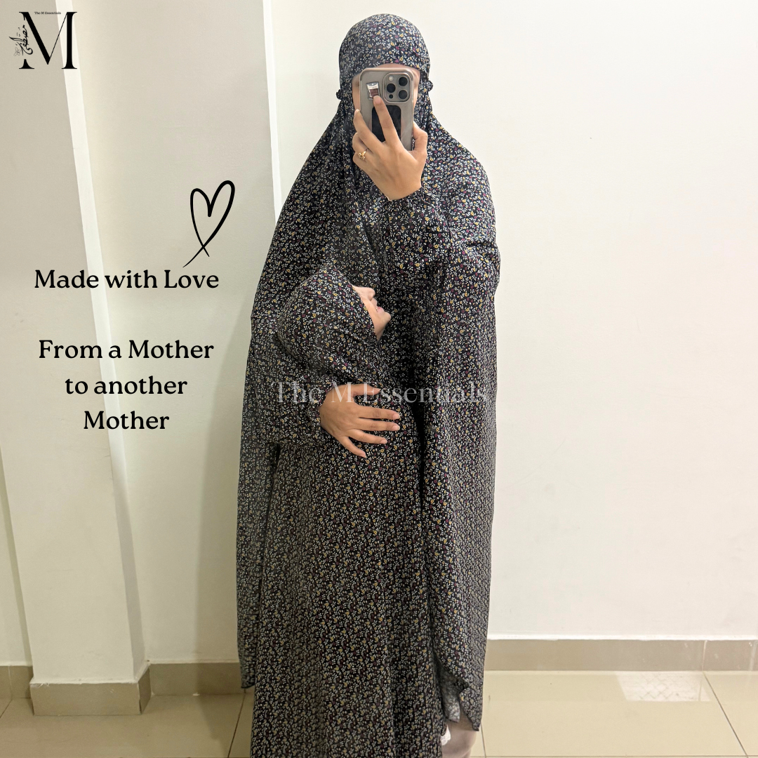 Mommy & Daughter Matching Prayer Dress - BLACK