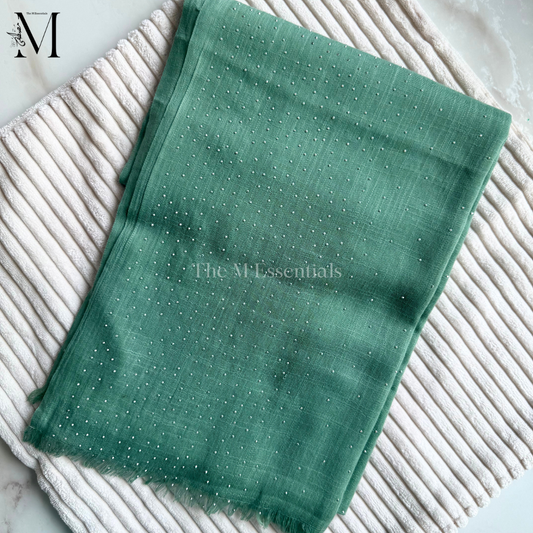 Mint Green Cotton Stonework | The M Essentials