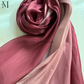 Red Rose Silk Ombre Hijab | The M Essentials