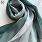 Green Silk Ombre Hijab | The M Essentials