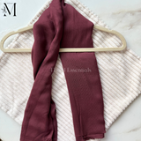 Modal hijab - Maroon - 41x79 cm - folded texture closeup - The M Essentials
