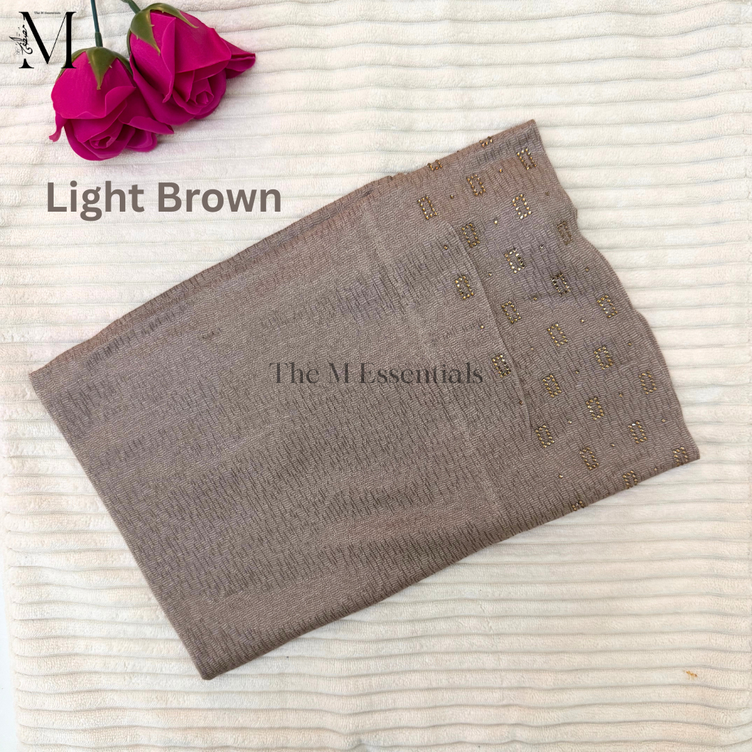 Pull-Up Jersey Hijab - Light Brown