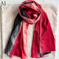 Red Ombre Crinkle Silk Hijab | The M Essentials