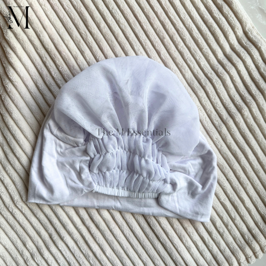 White Mesh Hijab Cap | The M Essentials