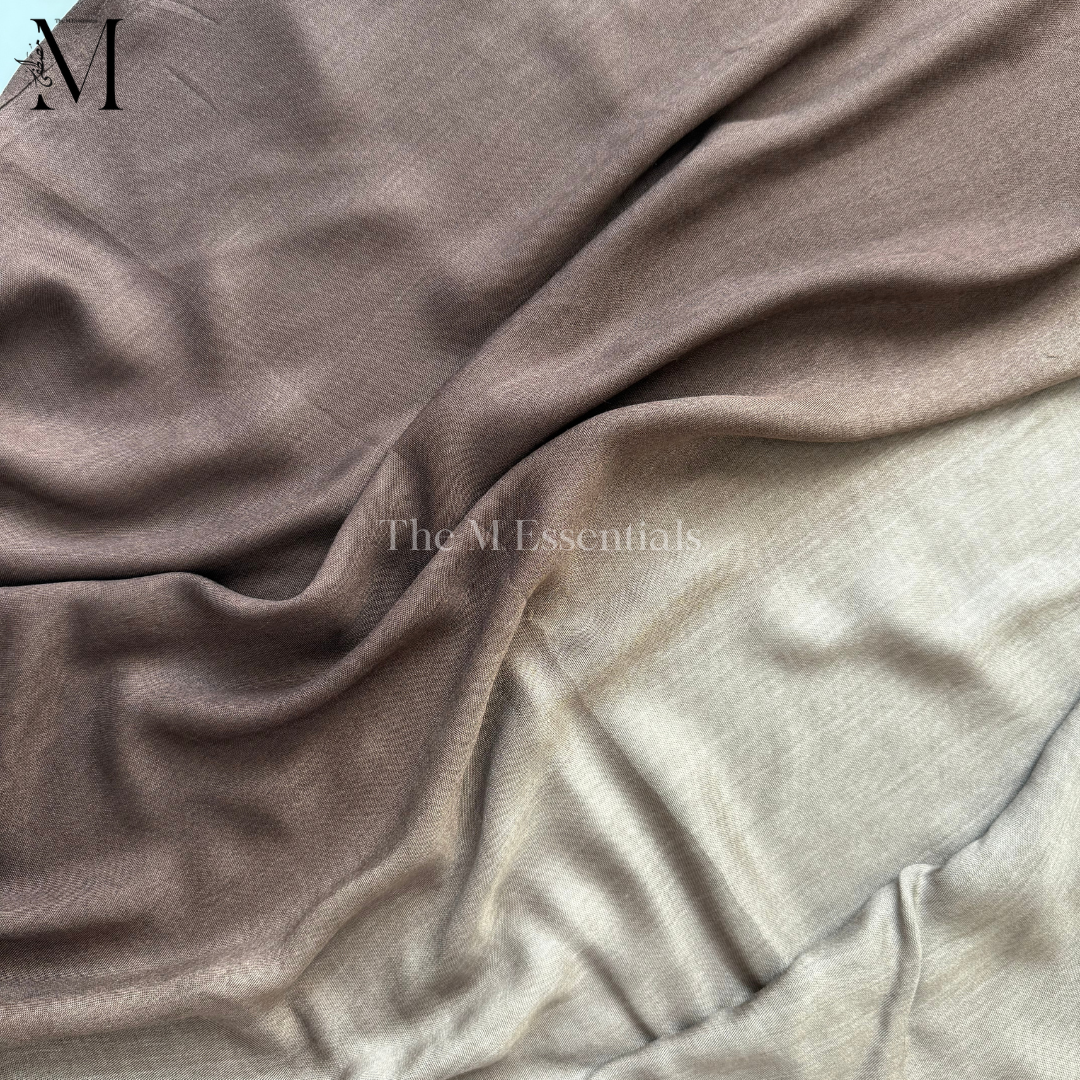 Mocha Ombre -  Soft, Lightweight Modal Hijab | The M Essentials