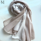 Light Gold Silk Ombre Hijab | The M Essentials