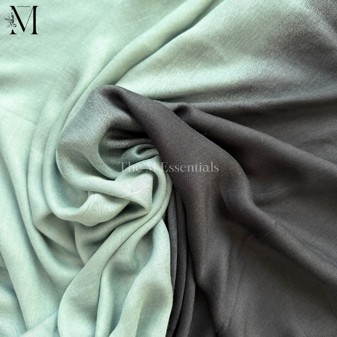 Teal Green Ombre - Soft, Lightweight Modal Hijab | The M Essentials