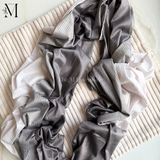 Gray Ribbed Jersey Hijabs Online UAE | Stretch & Comfort | The M Essentials