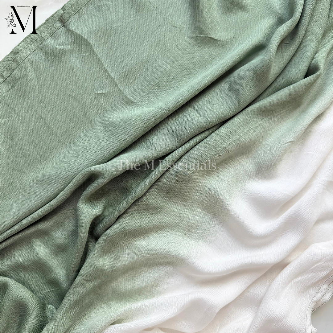 Green Ombre - Soft, Lightweight Modal Hijab | The M Essentials