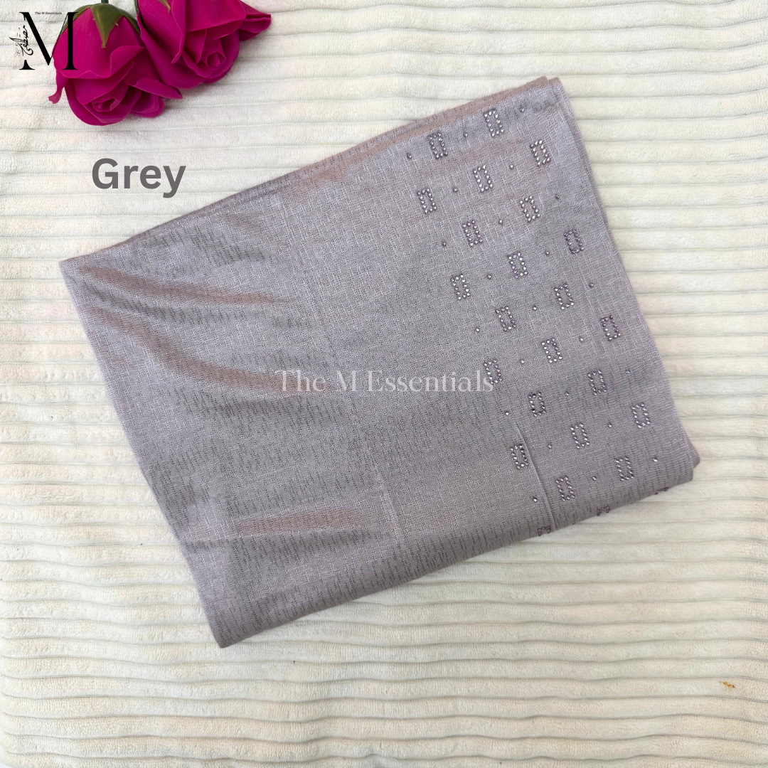 Pull-Up Jersey Hijab - Grey
