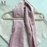 Modal hijab - Pink - 41x79 cm - folded texture closeup - The M Essentials