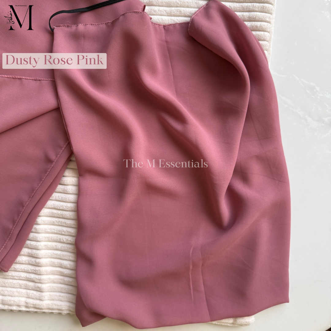 Dusty Rose pink niqab hijab set