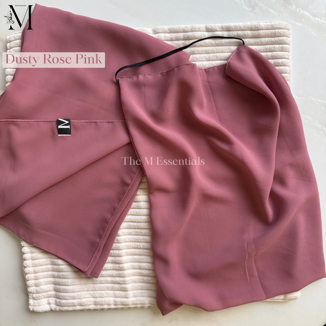 Dusty Rose pink niqab hijab set