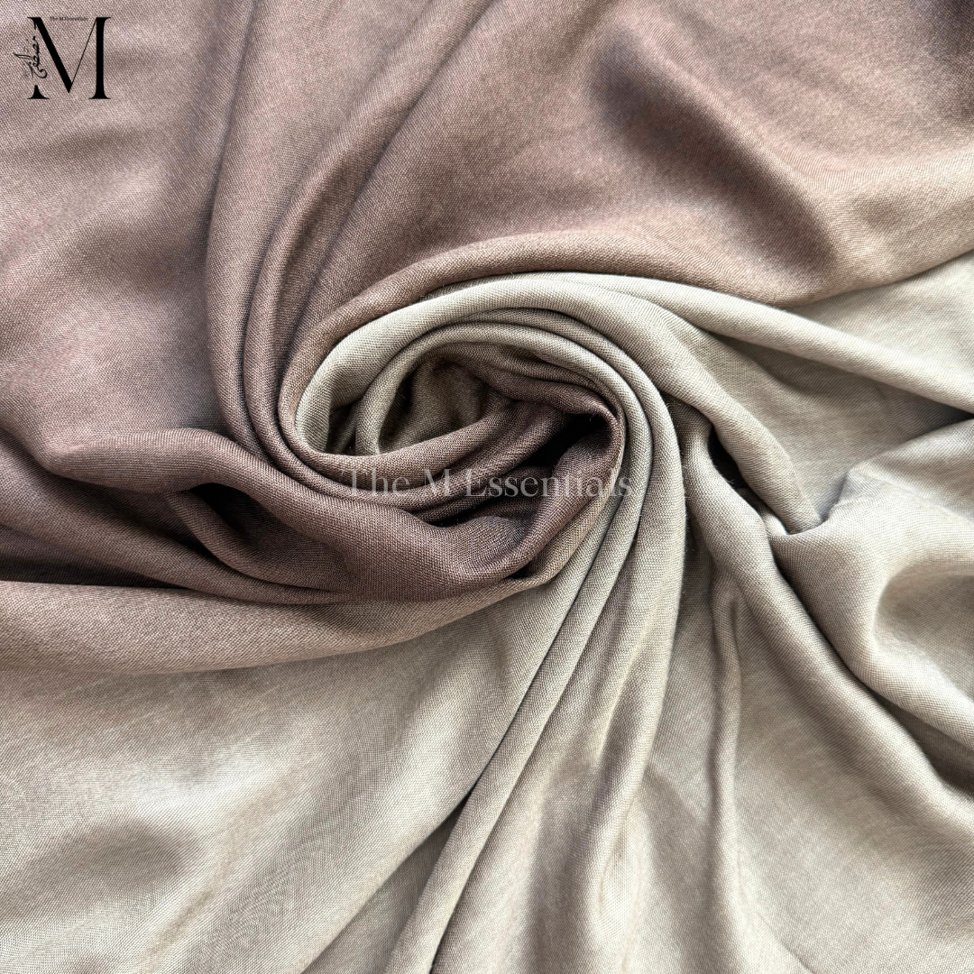 Mocha Ombre -  Soft, Lightweight Modal Hijab | The M Essentials