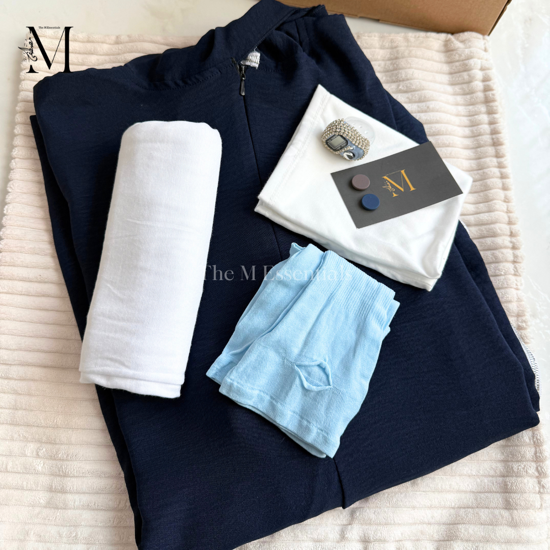 Prayer Set – Modest Essentials in Blue | The M Essentials
