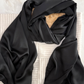 Satin Silk Hijab -  Black