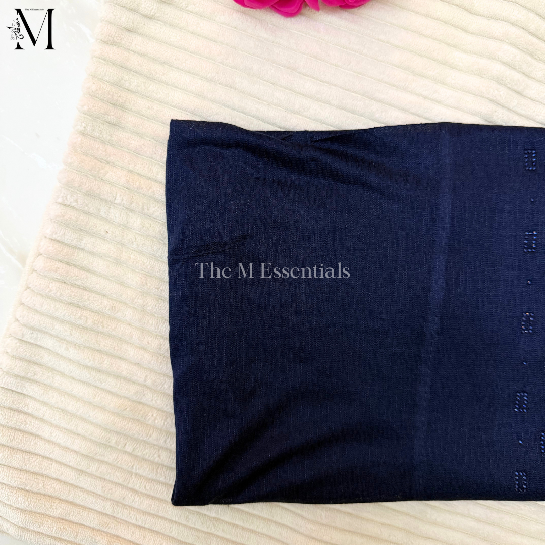 Pull-Up Jersey Hijab - Dark Blue