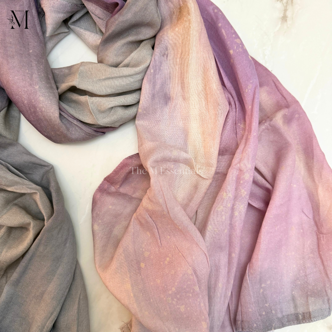 Printed Modal Hijab - Winter Sky