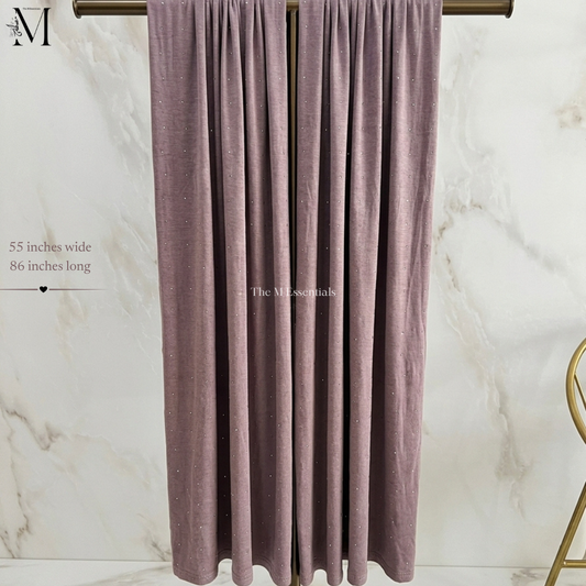 Taupe Jersey Chaddar with Stones - Large Hijabs by The M Essentials