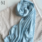 Sky Blue Ribbed Jersey Hijabs Online UAE | Stretch & Comfort | The M Essentials